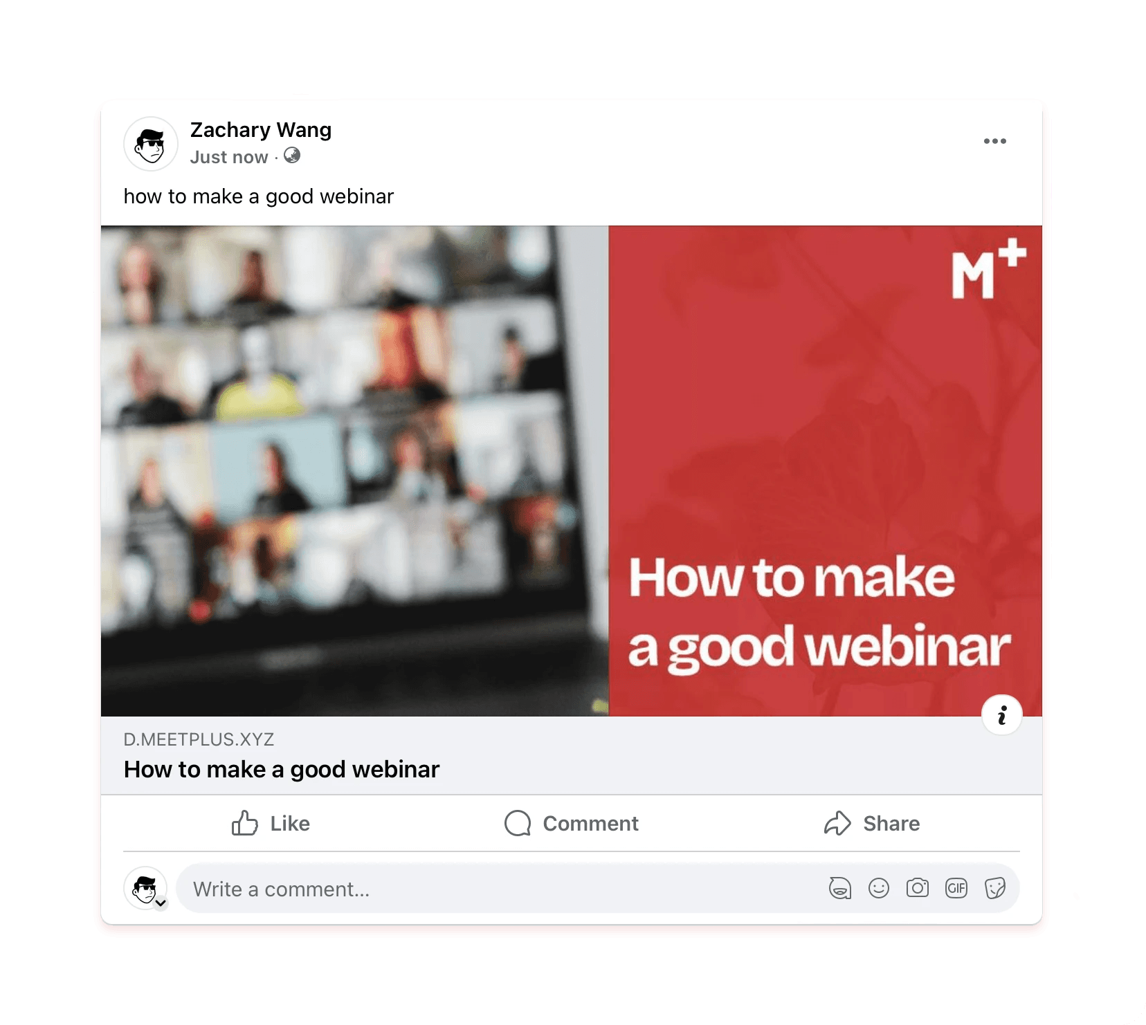 preview images when sharing in social media